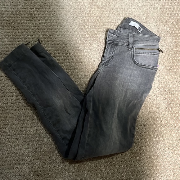 Anine Bing Women's Grey Double Zip Skinny Jeans - 25 - Picture 9 of 9